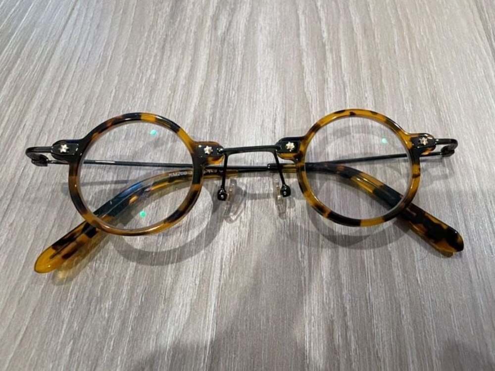 KameManNen KM200 C2 Round Tortoise Shell Eyeglasses